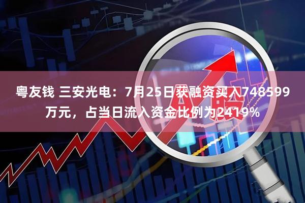 粤友钱 三安光电：7月25日获融资买入748599万元，占当日流入资金比例为2419%